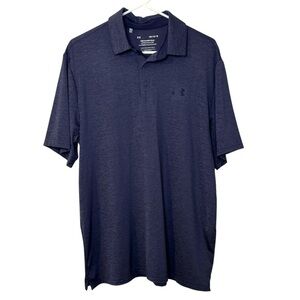 Under Armour The Playoff Polo Shirt Top Men’s Large Navy Golf Business Casual